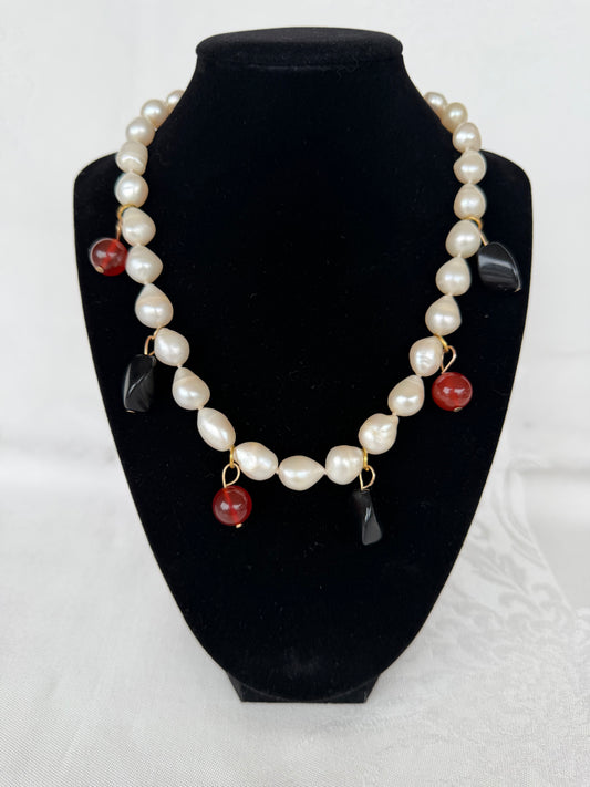 Pearl & Carnelian