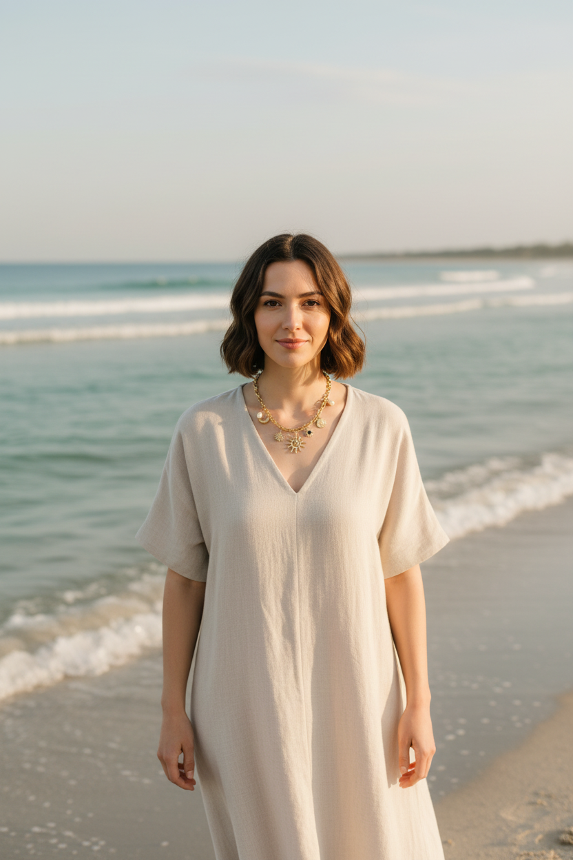 The Alchemy Necklace coastal lifestyle image
